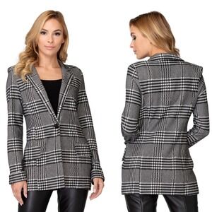 Joseph Ribkoff Canada Blazer Jacket Womens Size 8 Minimalist‎ Grey Black White